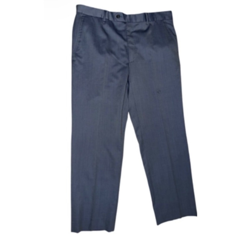 Jos. A. Bank Dress Pants Mens 35R Blue Good Tailored Fit Signature 100% Wool